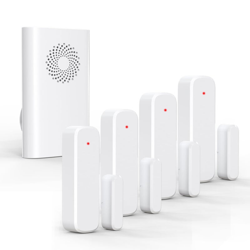 AMHEY Wireless Door Chime Door Open Sensor Alarm When Entry BusinessOfficeStore 500ft Range 51 Ringer Adjustable Volume Home Alert Bell for KidToddler Safety1 Receiver 4 Sensors - Image 2