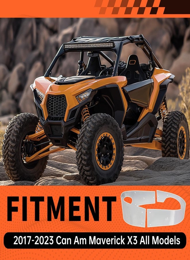 ECOTRIC X3 Belt Guard Clutch Compatible with 2017-2023 Can-Am Maverick X3 Belt Shield Guard Protector, Inner Cluth Housing Liner, All Models Clutch Cover Drive Shield Protector, Aluminium - Image 3