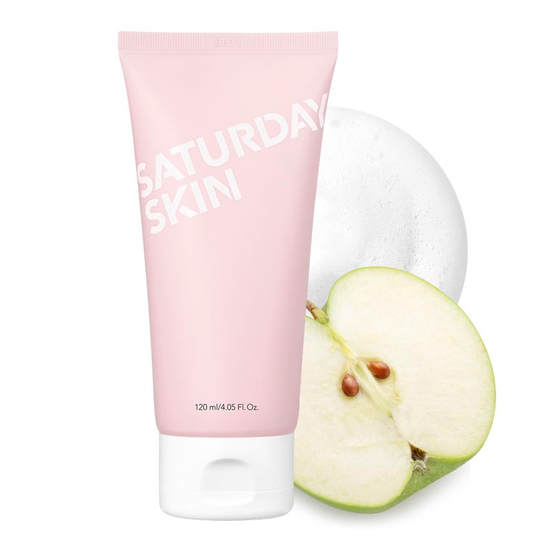 Saturday Skin Face Cleanser Hydrating Foam Cleanser Natural ingredients Anti-aging | Makeup Remover and Face Wash | Fragrance Free Ideal for Sensitive, Dry Skin Korean Skincare - Image 1