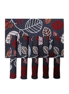 Madison PRAKARTIK BY INDUARTS Machine Washable Cotton Jacquard Leaf Design Placemats for Dining Table (33X47 cm, Multicolour) -Set of 4  - Image 3
