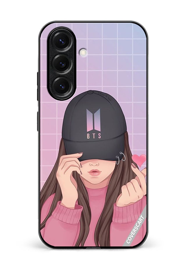 Protective Case Cover For Samsung Galaxy S25 Plus Bts Cap Girl Design Multicolour