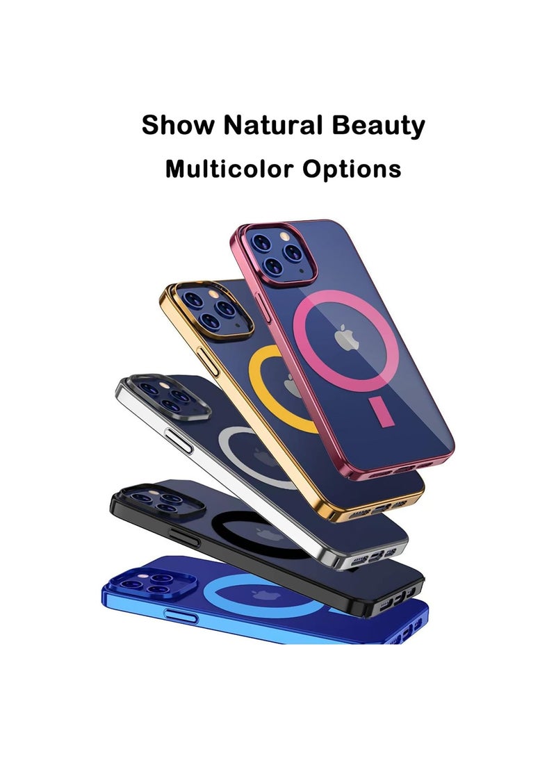 ELTRAZONE iPhone 14 Pro Magsafe Case 6.1 Inch Slim Thin Magnetic Case, Yellowing-Resistant, Anti-Drop Shock Absorption, Anti-Scratch and Hard Back Crystal Case - Image 2