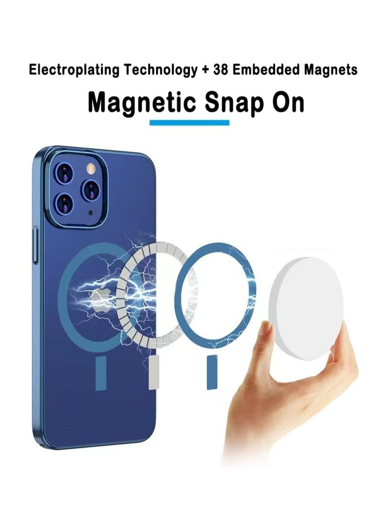 ELTRAZONE iPhone 14 Pro Magsafe Case 6.1 Inch Slim Thin Magnetic Case, Yellowing-Resistant, Anti-Drop Shock Absorption, Anti-Scratch and Hard Back Crystal Case - Image 5