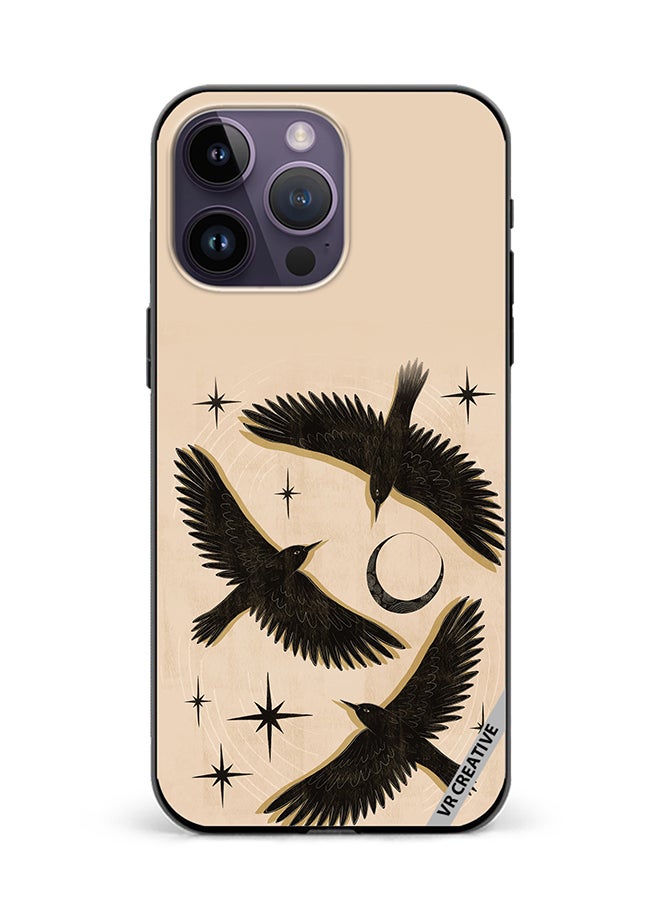 VR CREATIVE Protective Case Cover For Apple iPhone 15 Pro Max Birds Design Multicolour - Image 1