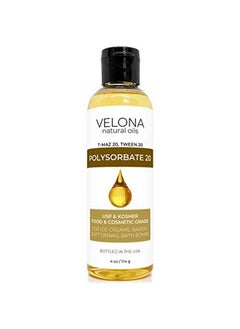 Polysorbate 20 By 4 Oz ; Solubilizer Food & Cosmetic Grade ; All Natural For Cooking Skin Care And Bath Bombs ; Use Today Enjoy Results