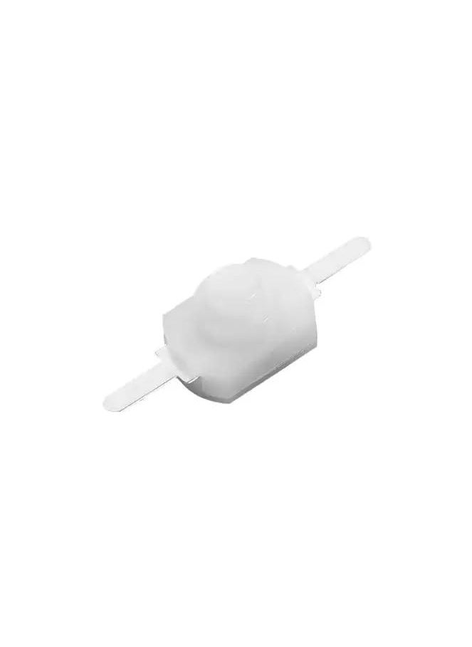 SOLDOUT 10 PCS On Off 2 Pins Switch Self Locking Torch Control Switch Push Button 12x8mm for Electric Torch 1208YD (Pack of 10, White)  - Image 4