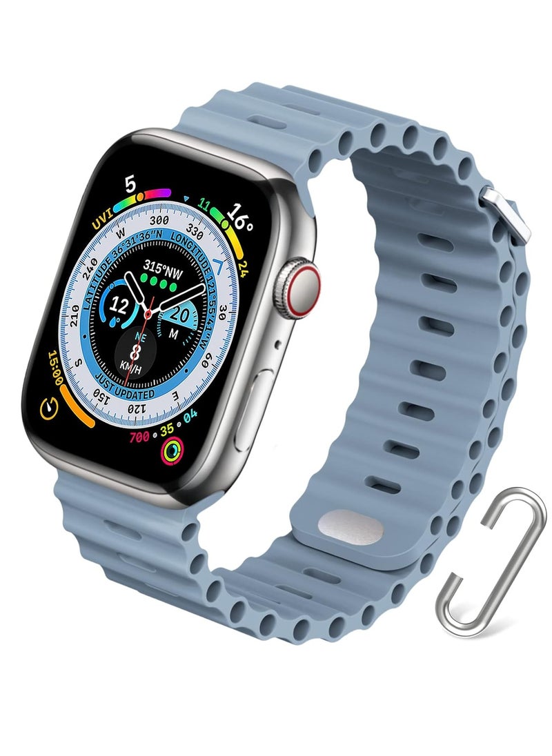 Generic - Apple Watch Ocean Band 49mm 45mm 44mm 42mm Soft Silicone - Image 1