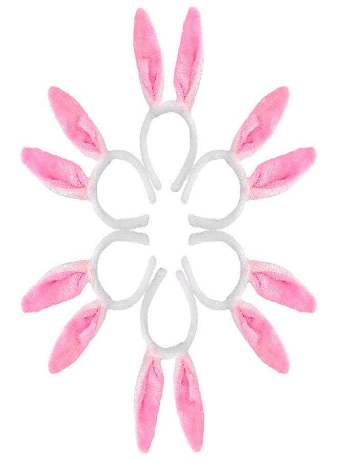 Max Fun 12PCS Easter Bunny Ears Headbands Plush Easter Rabbit Ear Hairband Holiday Party Costume Accessory for Holiday Kid's Easter Birthday Halloween Party Favors - Image 3