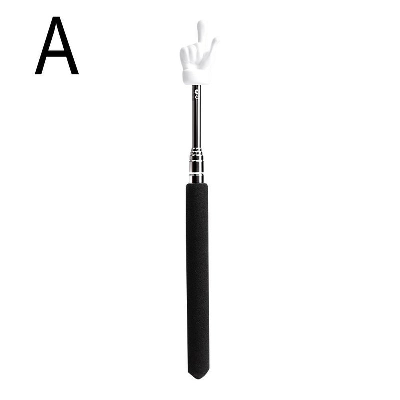 Stainless steel extendable finger reading stick, teaching pointer, tour guide baton, children's reading finger stick - Image 1