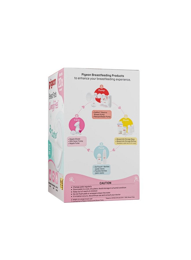 pigeon Pigeon Disposable Breast Pads,Comfy Feel,2X Softer,Gentle on Skin,Stay Dry All Day,Aloe Vera Extract,Dermatologically Test,Leak Proof Coverage, White,12 pcs - Image 5