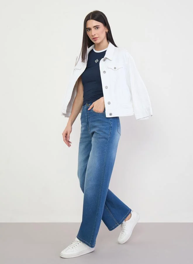 Styli High Rise Flared Jeans