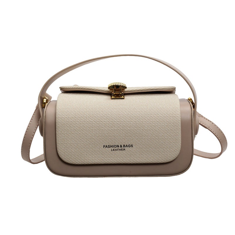 Simple Contrast Color Small Square Bag Women'S Fashion Handbag High-Value All-Match Shoulder Bag Crossbody Bag - Image 1