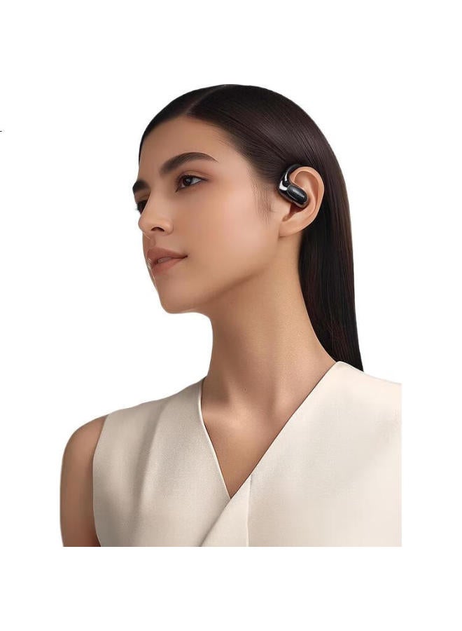 Langston Lanston Te10 Black Bluetooth Earhook Earphones True Wireless Open-Fit Noise Cancelling For Phone Calls, Sports, Running, Cycling Compatible With Apple, Xiaomi, Huawei - Image 3