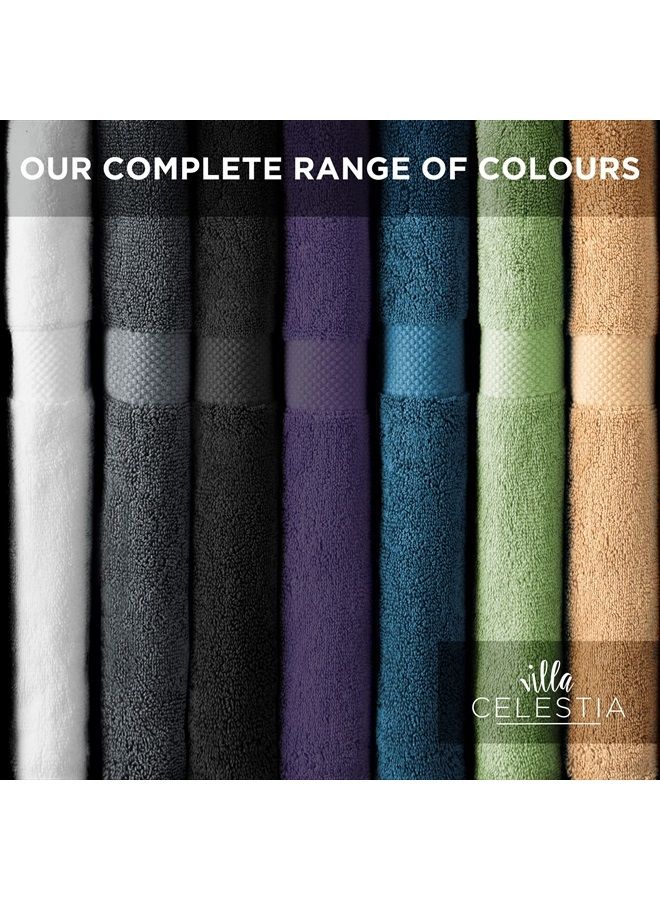 Villa Celestia 650 GSM Premium Lt.Grey Wash Cloths, 100% Cotton Face Wash Cloth for Your Body Soft Wash Cloths for Your Face,Washcloths Light Grey Face Cloths Pack of 12 (12"X12") - Image 2