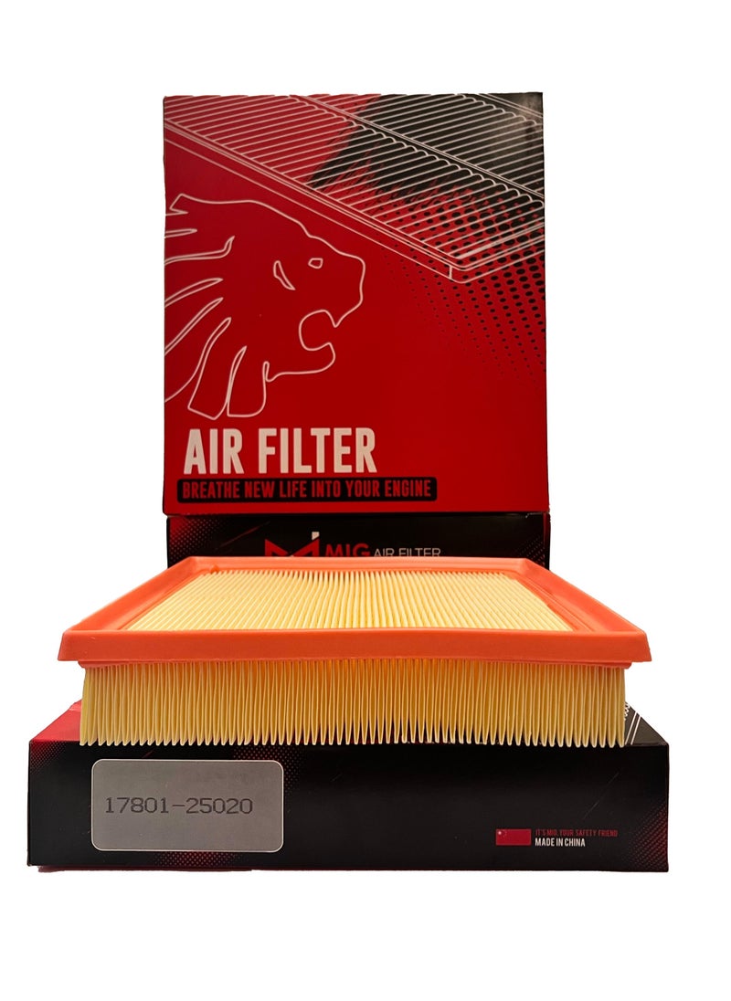 MIG YOUR SAFETY FRIEND 17801-25020 MIG AIR FILTER COMPATIBLE TO USE FOR Camry Petrol 2019-2024 - Lexus ES Petrol 2019-2024 