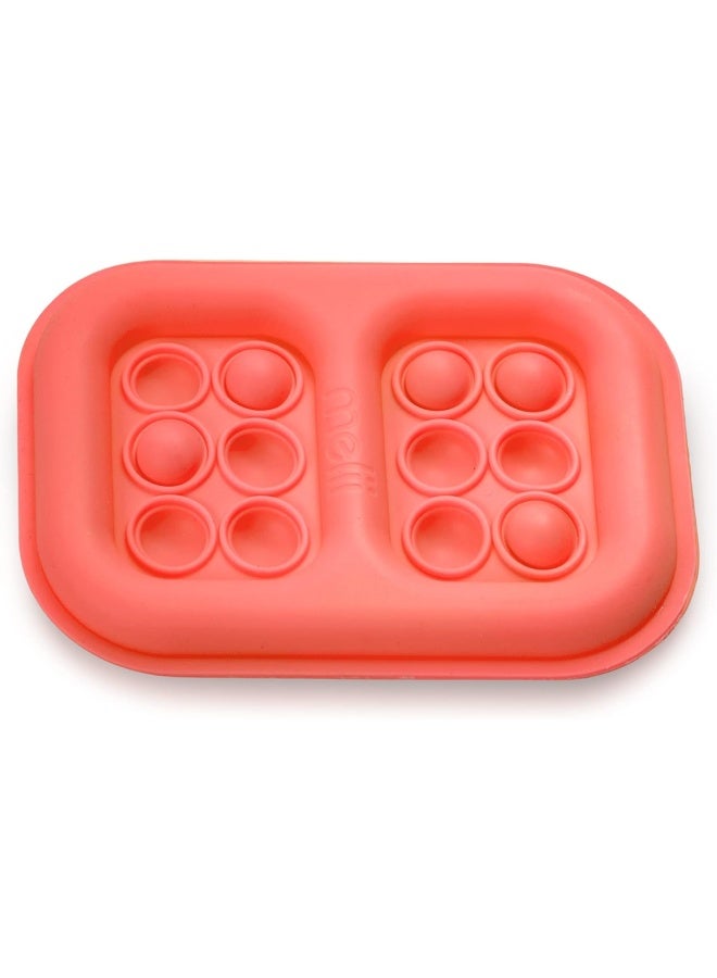 melii Pop It Ice Pack for Kids - Fidget Toy and Reusable Silicone Ice Pack for Lunch Boxes, Coolers, and More - Orange - Image 1