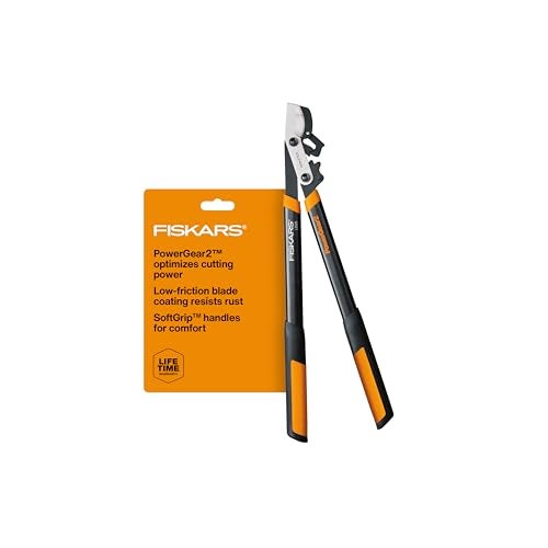 Fiskars 25-Inch Loppers for Tree Trimming, Heavy Duty, Sharp Steel Blade Tree Branch Cutter with up to 1.75" Diameter Cut Capacity, PowerGear2 Design with Compound Action for More Power, Hand Loppers - Image 1