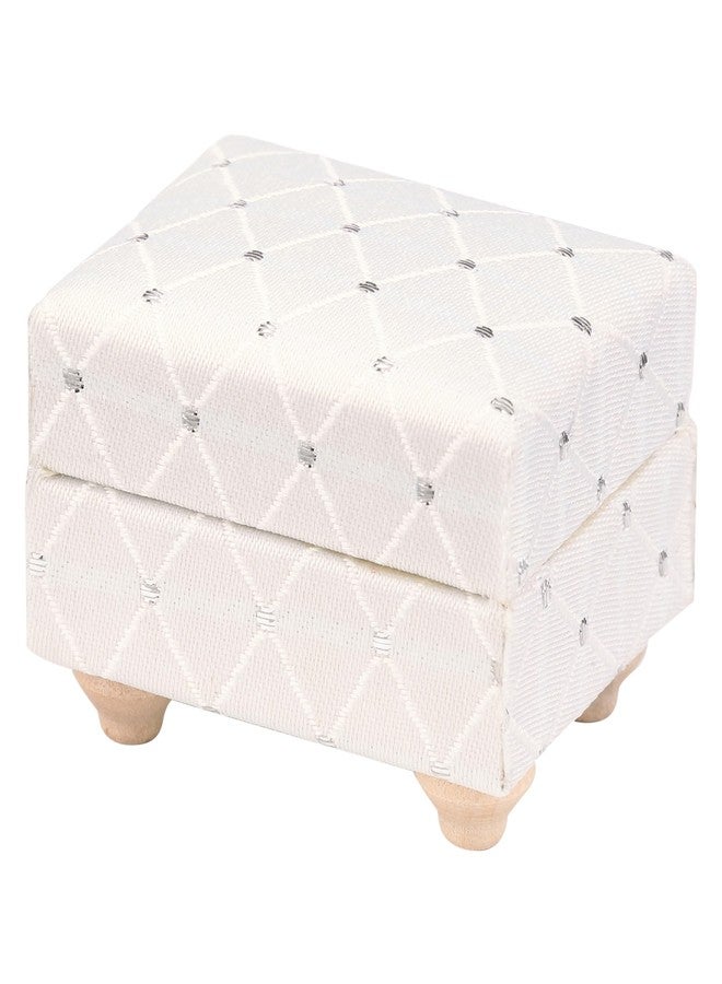 Inusitus Dollhouse Sofa Chair with Ottoman, Miniature Living Room Furniture Armchair, Accessories for 6 inch Dolls, 1/12 Scale, White - Image 3