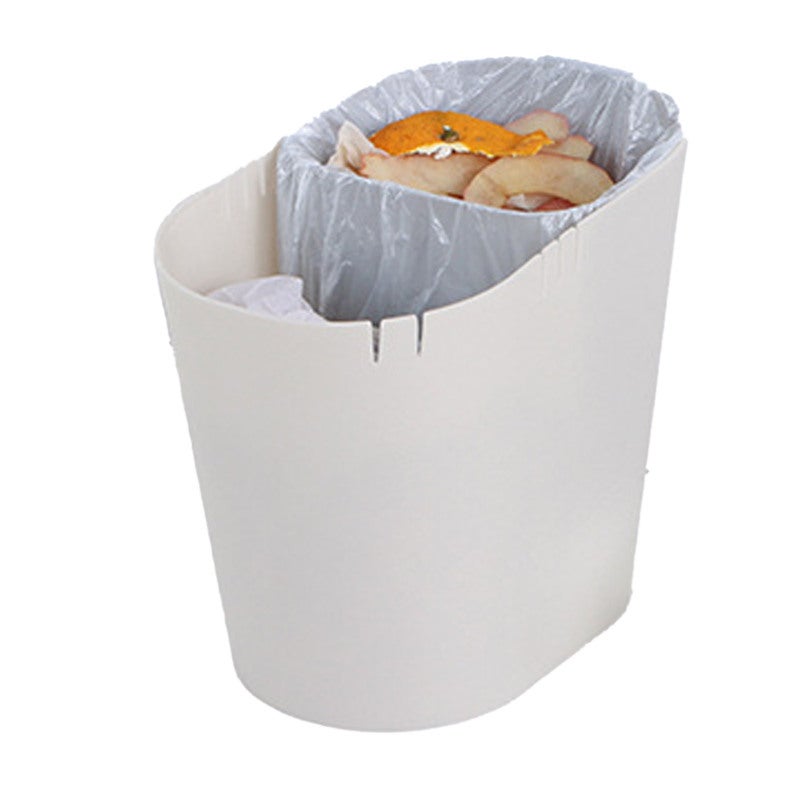 Desk Trash Can Wet Dry Separation 2-Compartment PP Material Mini Waste Bin - Easy Bag Installation Desktop Organizer for Office Home Bedroom Kitchen - Image 3