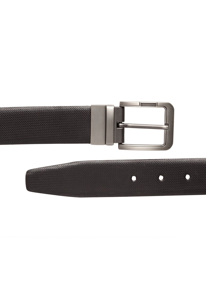 TEAKWOOD Reversible Genuine Leather Black Belt for Men  - Image 5