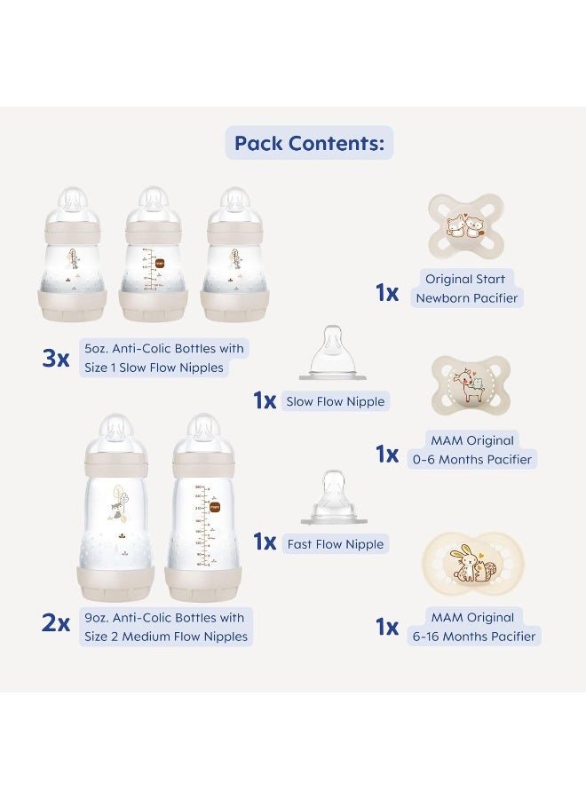 MAM Matte Essentials Gift Set, 10-Piece, Newborn, Unisex - Image 2