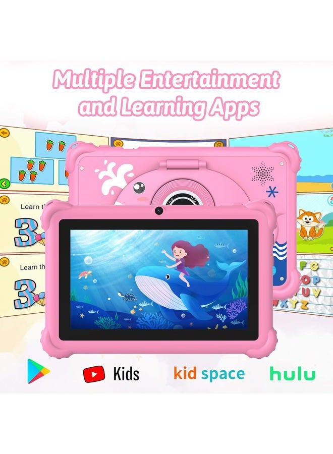 Aheadthink 7-inch Kids Tablet for Toddlers, Android 12, 4GB RAM, 32GB ROM, WiFi, Bluetooth, Safe Eye Protection IPS Screen, Parental Controls, Dual Camera, Transparent Case for Education & Gaming - Image 5
