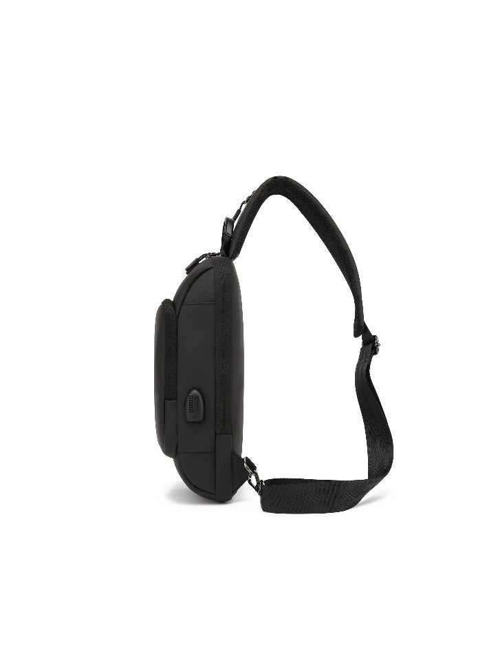 REBENUO Chest bag for personal items such as a mobile phone, important items for men, black color - model ps -356 - Image 2