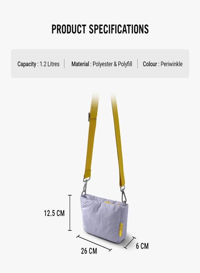 DailyObjects Periwinkle Puft Crossbody Bag - Image 3