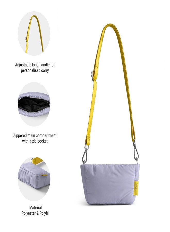 DailyObjects Periwinkle Puft Crossbody Bag - Image 4