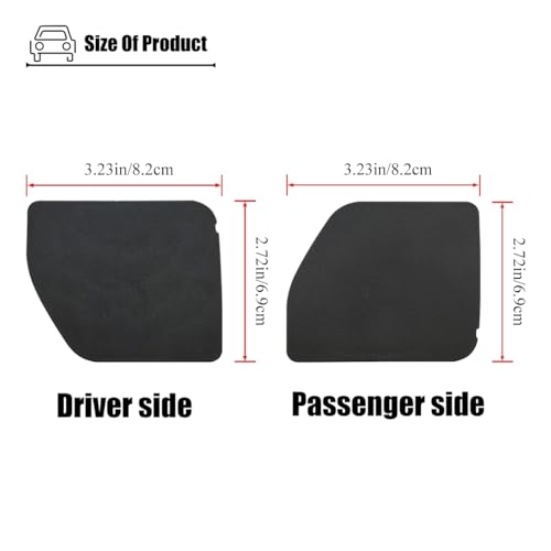 LXROAR01 2PCS Interior Door Handle Trim Caps Front Driver and Passenger Side Compatible with Silverado Sierra 1500 2500 HD 3500 HD 2019 2020 2021 2022 2023 2024 2025, for 84630349 84630350 - Image 2