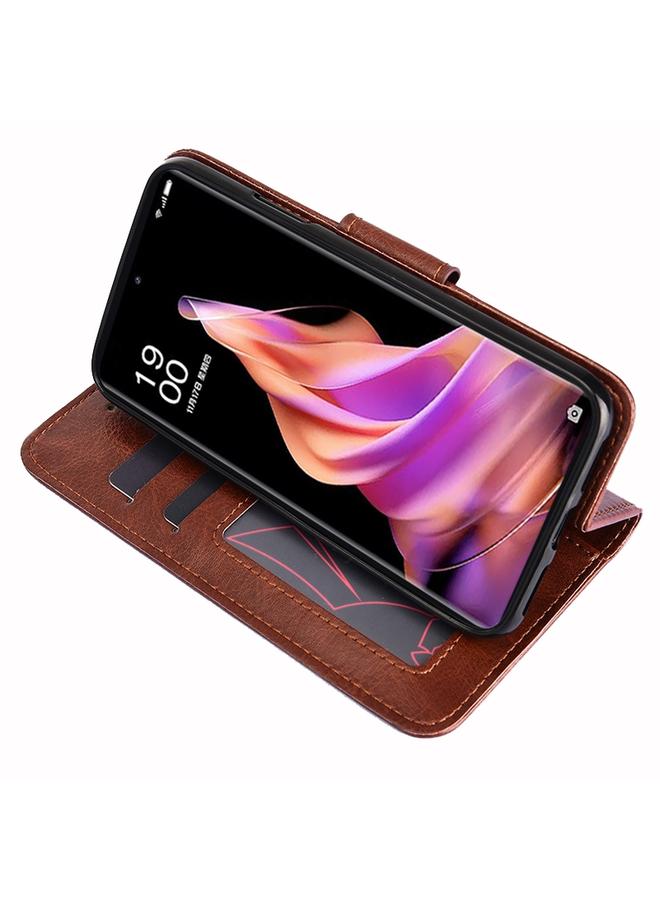 اس-توب جراب هاتف Realme 10 Pro+ 5G مصنوع من الجلد بنسيج كريستالي - Image 4