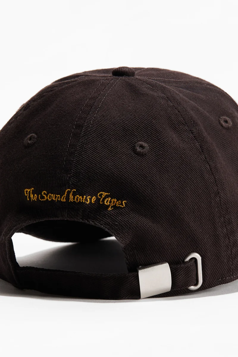 H&M Embroidered-motif cotton twill cap
