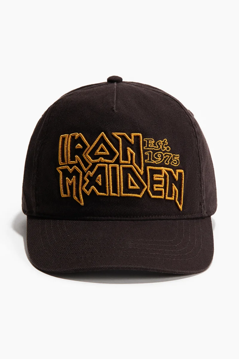 H&M Embroidered-motif cotton twill cap