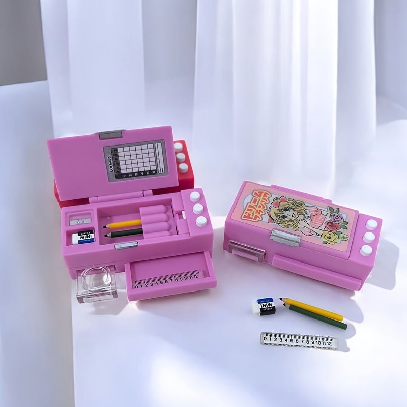 Simulation Mini Pencil Case Three Red Kittens Stationery Box Dollhouse Props - Image 3