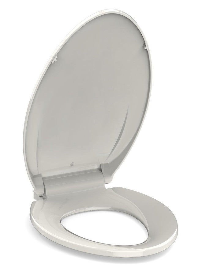 YardYonder Toilet Seat Elongated, Soft Close Toilet Seat,Biscuit Toilet Lid Soft Close Quiet, Easy Installation & Release，Safe PP Material Easy Clean, Fits Most Elongated Toilets - Image 2