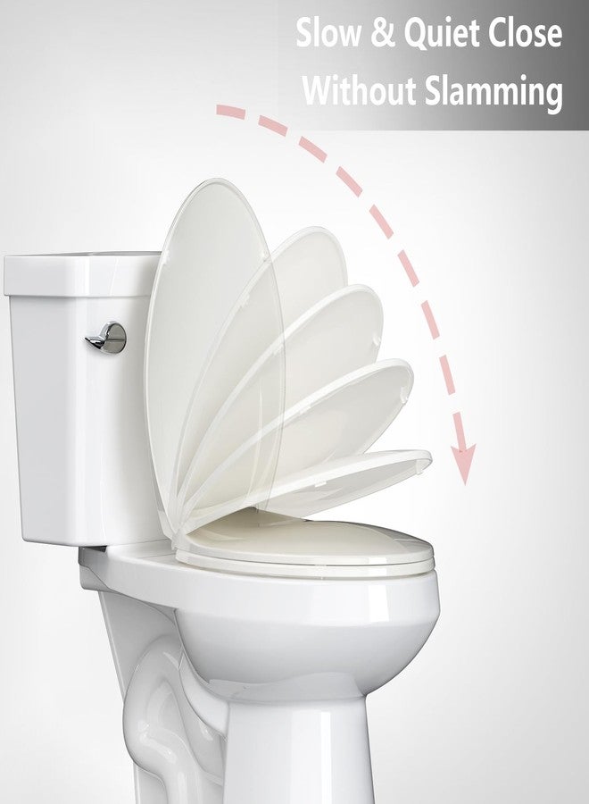 YardYonder Toilet Seat Elongated, Soft Close Toilet Seat,Biscuit Toilet Lid Soft Close Quiet, Easy Installation & Release，Safe PP Material Easy Clean, Fits Most Elongated Toilets - Image 4