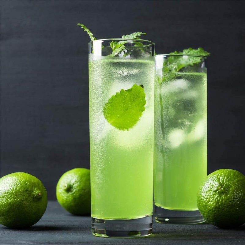 Diablos Crystal Cut Water Glasses Transparent Long Glass Highball Glasses Juice Glass Plaza Tumbler 300 ml Set of 6 - Image 5