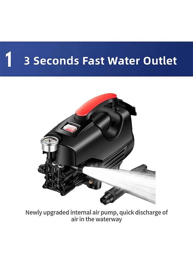 WEMART Electric Pressure Washer 3500 Psi Pressure Washers, Car Washer Pressure Pump,Detachable Water Gun, Electric Pressure Washers for Cleaning Cars, Fences, Pool  - Image 2