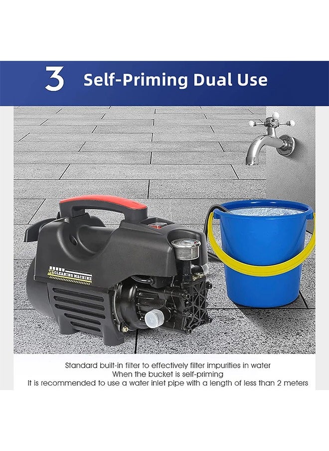 WEMART Electric Pressure Washer 3500 Psi Pressure Washers, Car Washer Pressure Pump,Detachable Water Gun, Electric Pressure Washers for Cleaning Cars, Fences, Pool  - Image 4