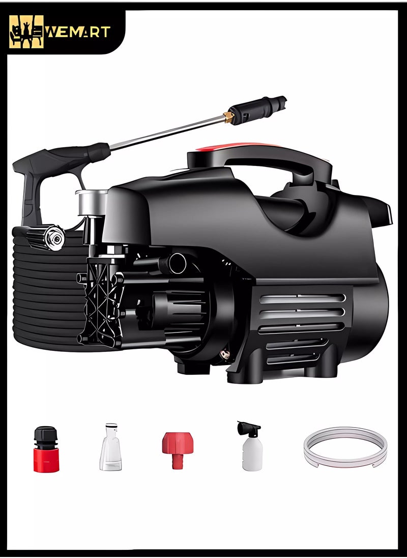 WEMART Electric Pressure Washer 3500 Psi Pressure Washers, Car Washer Pressure Pump,Detachable Water Gun, Electric Pressure Washers for Cleaning Cars, Fences, Pool  - Image 1