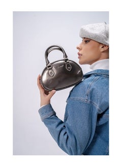 David Jones David Jones- Bean Shape Handbag for women model cm7114- The comfortable Daily Street Style Bean handbag- Vernish Type Bag for Casual stylish outfit  - Image 2