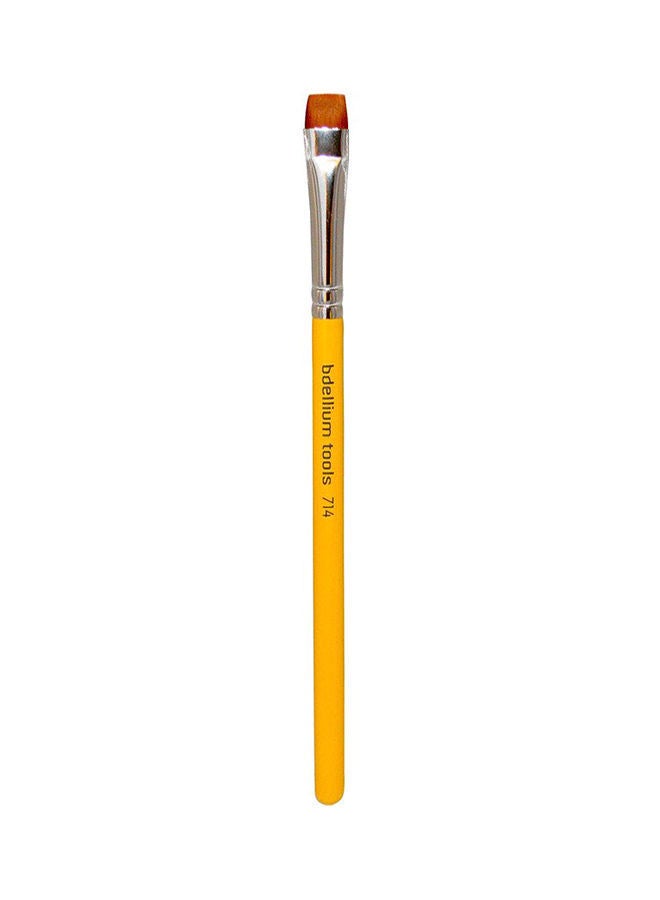 NIBEMINENT Professional Eco-Friendly Flat Eye Liner Brush Pink/Black - Image 1