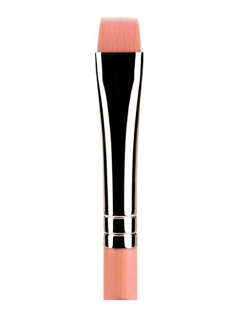 NIBEMINENT Professional Eco-Friendly Flat Eye Liner Brush Pink/Black - Image 2