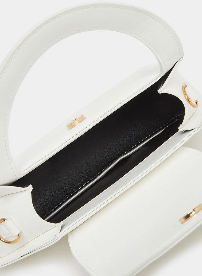 Styli Styli Asymmetric Handbag with Detachable Strap