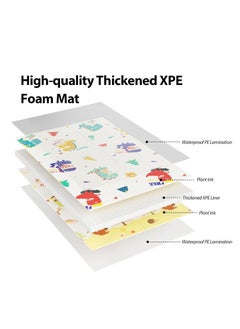 ARCOON Foldable Baby Play Mat – 180 x 100 cm Waterproof XPE Foam Playmat, Double-Sided Animal Prints, Portable & Lightweight, Perfect for Babies & Toddlers  - Image 3