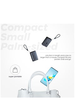 Brave BRAVE 10000mAh Power Bank Support PD 20W and USB A 22.5W Fast Charging with Built-in 2 Output Cable and LED Display for iPhone and Android Phones and Most Electronic Devices  - Image 5