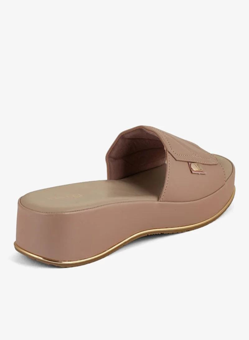 Vincci Pink Women Single Strap Wedge Sandals for Women | Best Price UAE