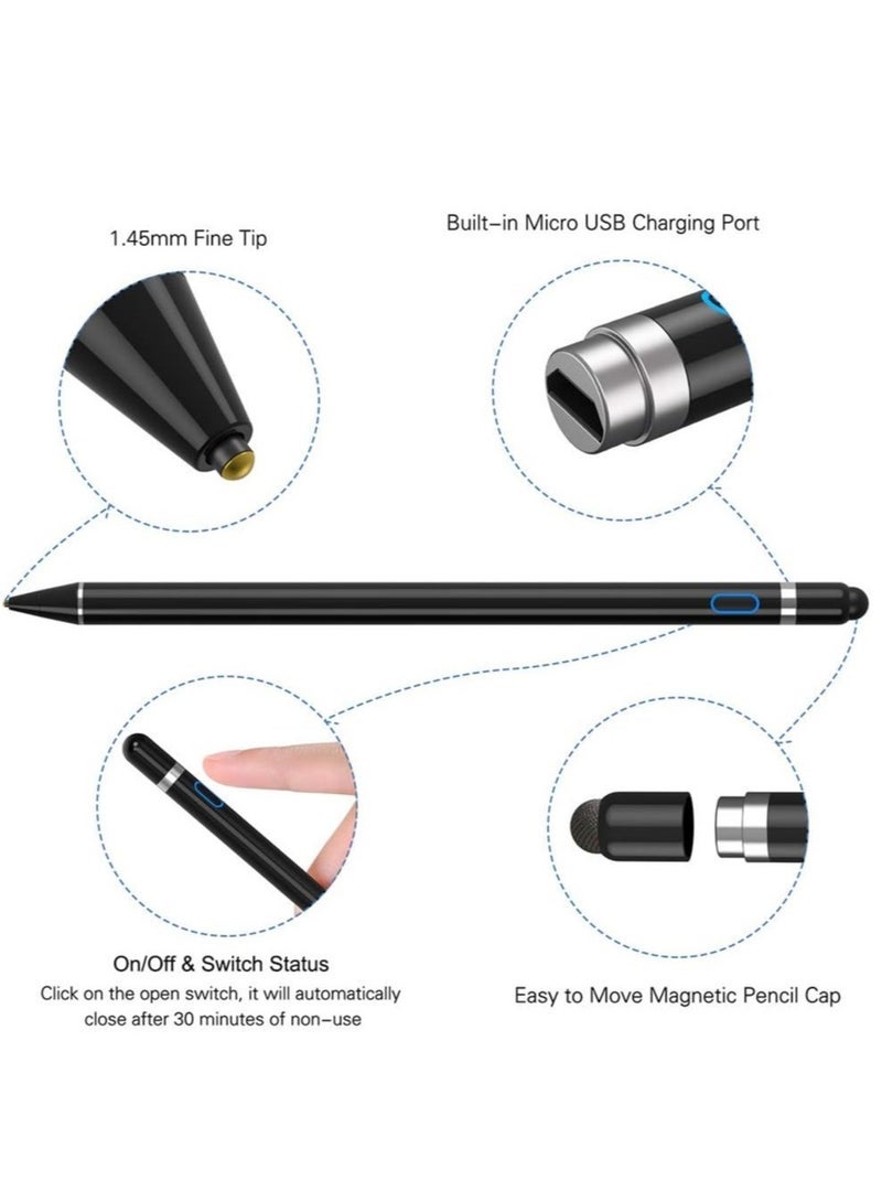 Gravity Active Stylus Compatible with iOS&Android Touch Screen, Digital Pen for iPad, Cellphone&Tablet, Stylus Pen for iPad, iPad Pro/Air/Mini, iPhone, - Image 2