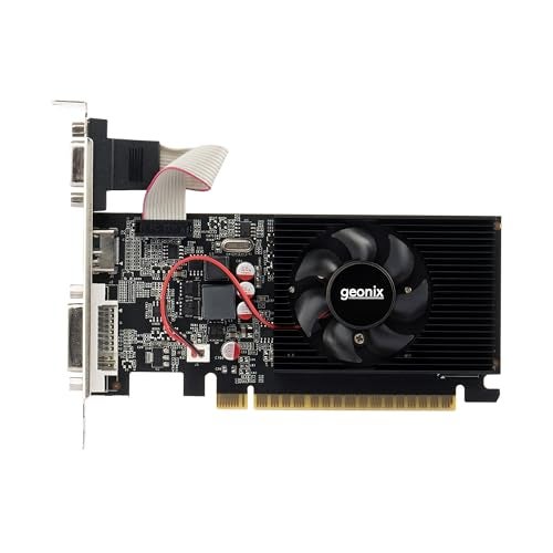 GEONIX GEFORCE GT 730LP 4GB DDR3 Graphic Card | 64bit Dual Slot | Multiple Outputs- VGA, HDMI, DVI | Support PCI-e2 Profile - Image 1