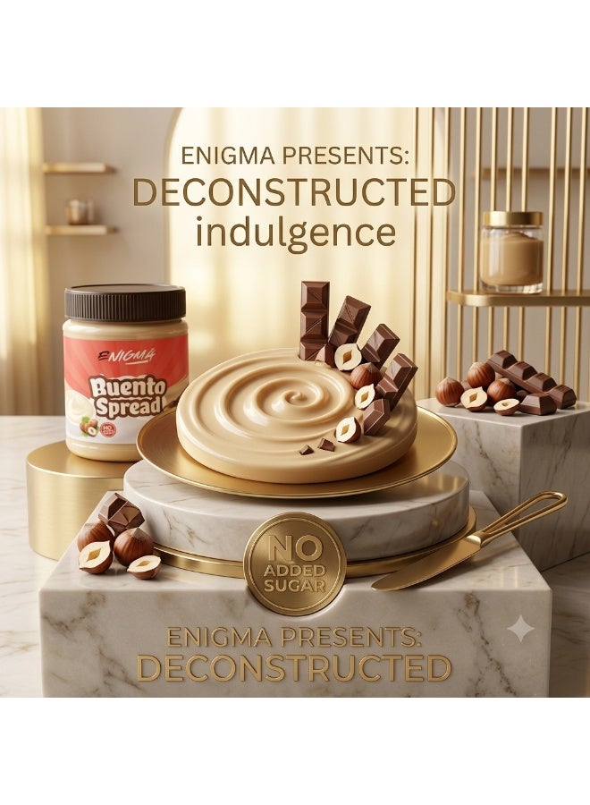 Enigma Buento Protein Hazelnut Spread No Added Sugar 410g – High Protein Chocolate Hazelnut Spread - Image 3